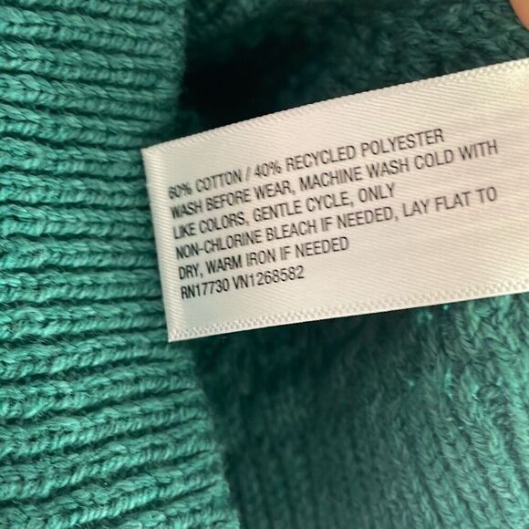 Cat & jack long sleeve green knit cardigan button down v neck sweater size 4T - Picture 9 of 9